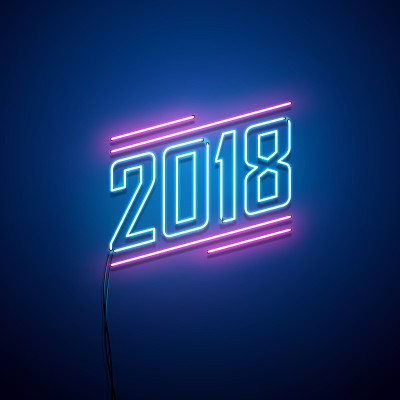 新年2018霓虹招牌