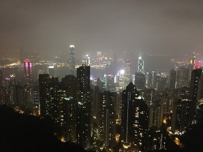 香港维多利亚港的景色