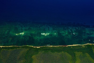 夏威夷的海岸线