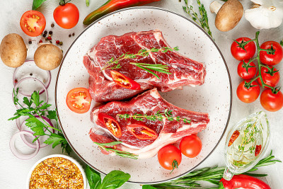 新鲜的牛肉肉