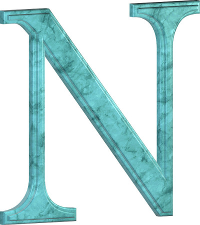 3D蓝色大理石字体