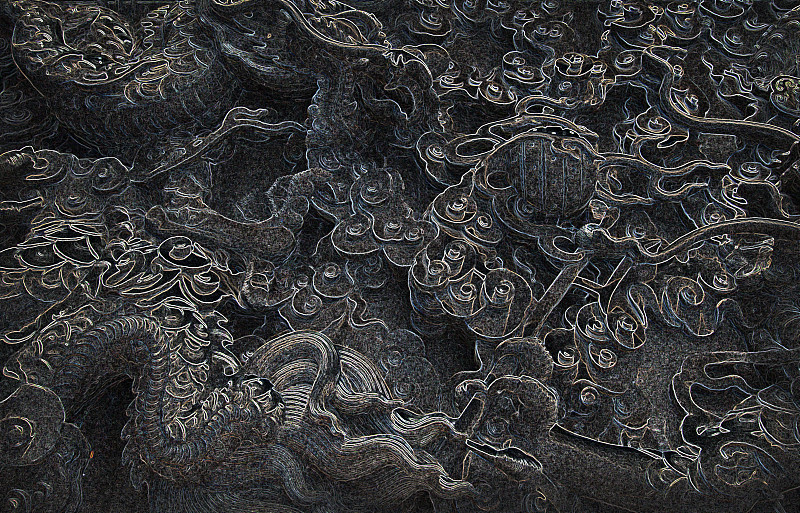 中国龙图案纹理背景