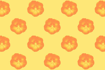 芙蓉花仿照，图案重复说明