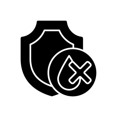 防水无人机黑色字形手动标签图标