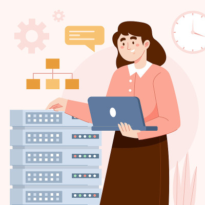 抽象技术sql插图矢量插图