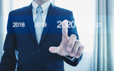 商人在2020年施压。新年经营理念