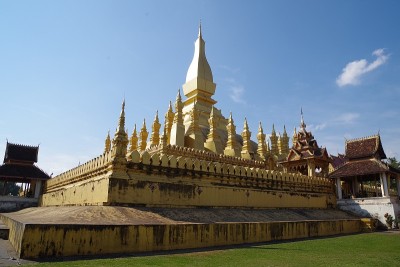 在万象的Phra That Luang