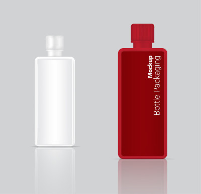 3D Mock up Realistic Bottle  Cosmetic or Lotion fo