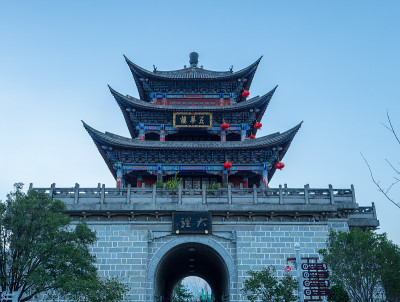 大理古堡景观云南，中国。