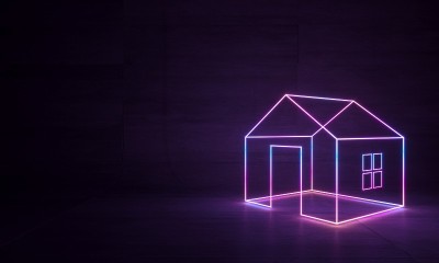 摘要霓虹灯形状全息图led激光屋