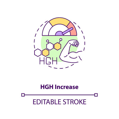 HGH增加概念图标