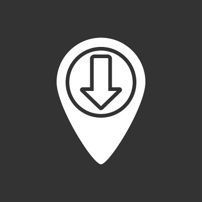 位置指示器图标。向量,向量