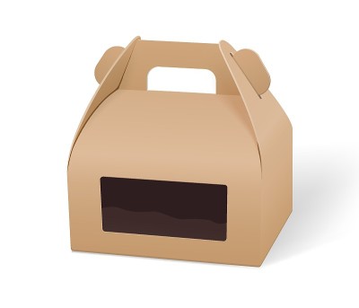纸食品盒包装模型