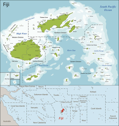 斐济地图
