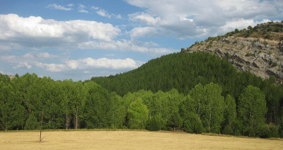 山的风景。