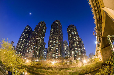 首尔的高层公寓