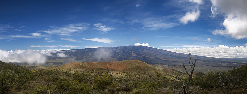 莫纳罗亚山火山。夏威夷大岛