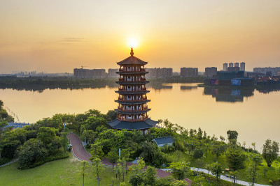 华阳湖湿地公园，中国广东省