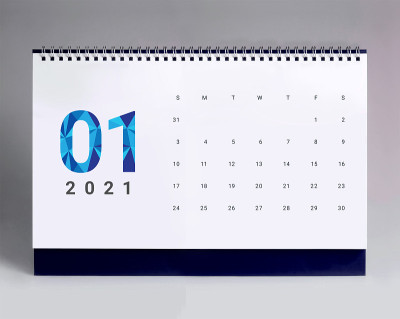 简单的2021年台历