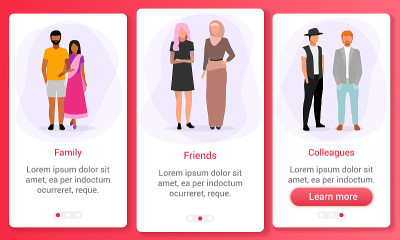 Interpersonal relationships app screen