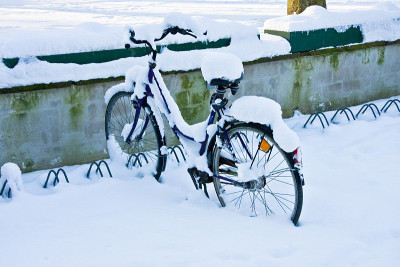 自行车雪