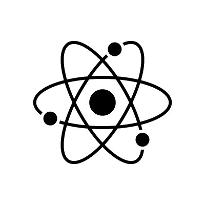 Atom图标平面矢量模板设计流行