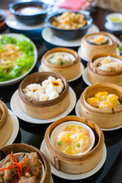 中餐厅的清蒸点心