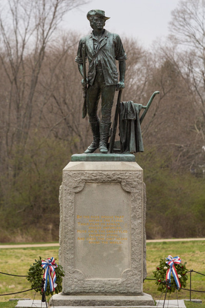 Concord MA，民兵雕像