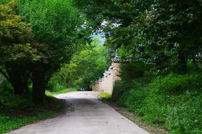 全泉寺的锦山寺周围的景色。