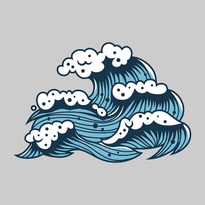 海洋设计用泡沫海浪