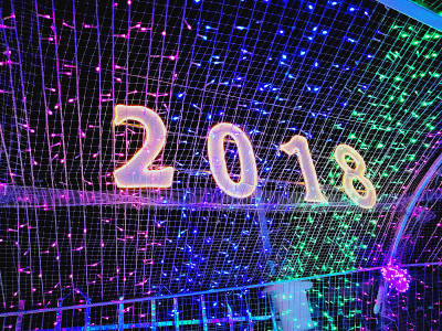 灯红酒绿，迎新春2018。