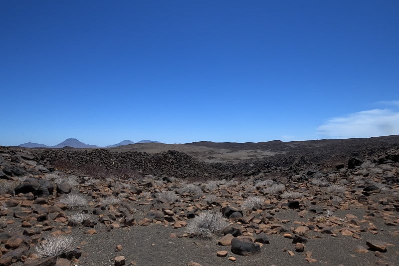 多洛斯火山口和古老的熔岩流，泰费尔方丹附近，达马拉兰，纳米比亚