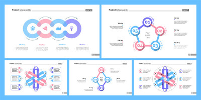 Business infographic design set for marketing conc