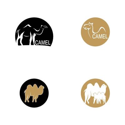 骆驼图标矢量模板插图