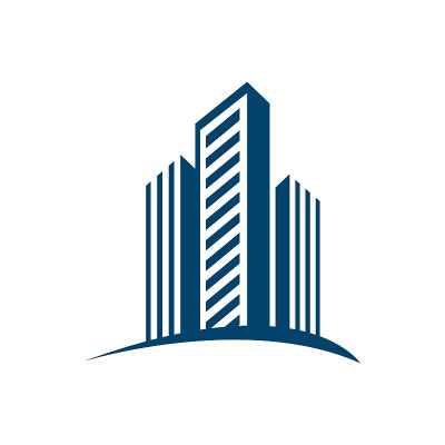 企业商业建筑矢量标志图形为房地产公司和房地产公司