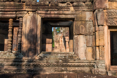 Prasat Muang Tam城堡的高棉寺庙纹理