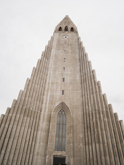 冰岛雷克雅未克的Hallgrimskirkja大教堂