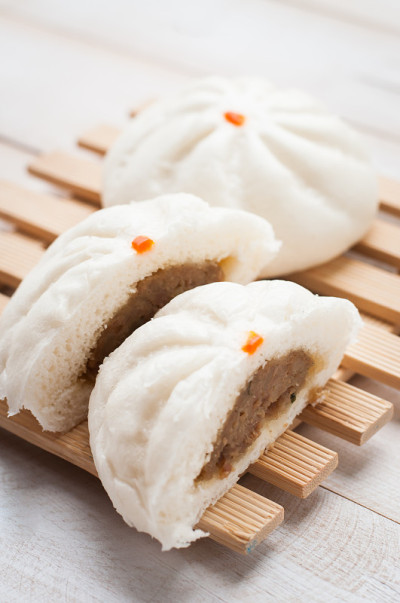 蒸叉烧包，中国包子