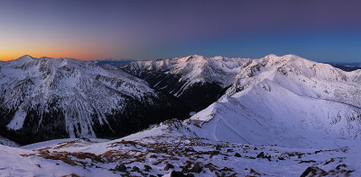 冬季的波兰山区景观