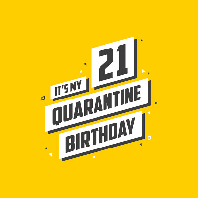这是我的21岁生日，21岁生日设计。庆祝检疫隔离21岁生日。