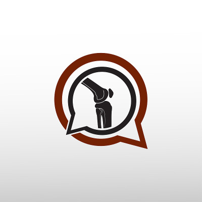 knee bone vector icon