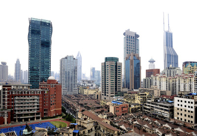 上海城市鸟瞰图