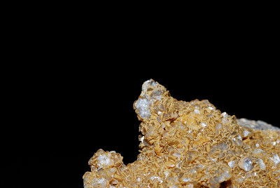矿物方解石花黑色细部