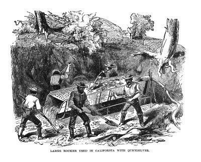 美国第一世纪插图- 1873年-黄金开采