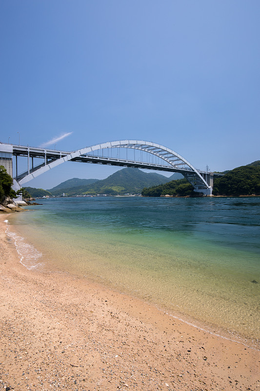 濑户内海的大岛桥，日本