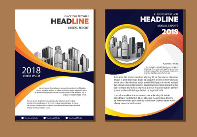 Business abstract vector template. Brochure design