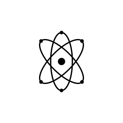 原子图标，科学矢量，分子插图