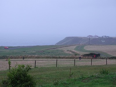 俯瞰北海，俯瞰Flamborough的东海岸悬崖