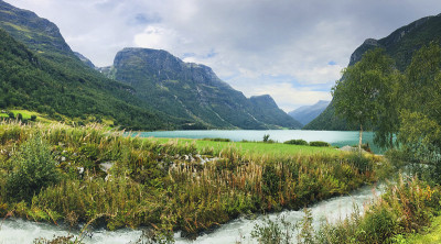 挪威风景，奥尔登，挪威