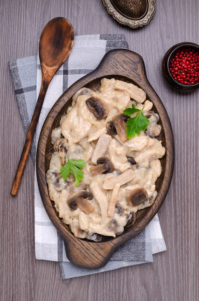 蘑菇炖肉片